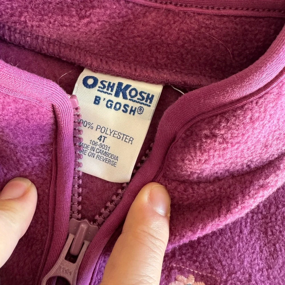 Vintage OshKosh‎ B'gosh Purple Fleece Kids Vest
